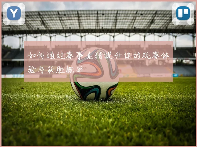 如何通过赛事竞猜提升你的观赛体验与获胜概率